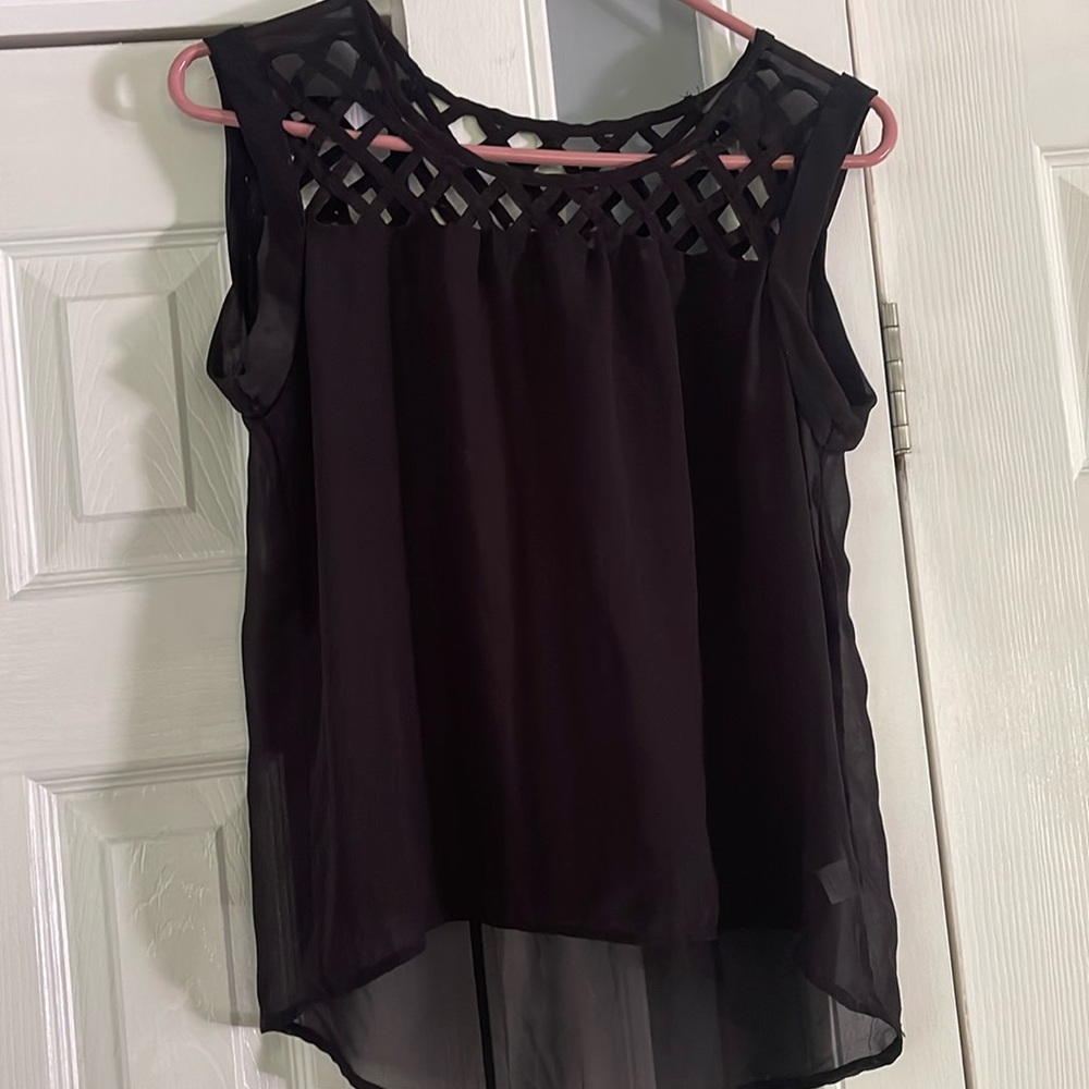 TJ Maxx sheer lattice tank size M